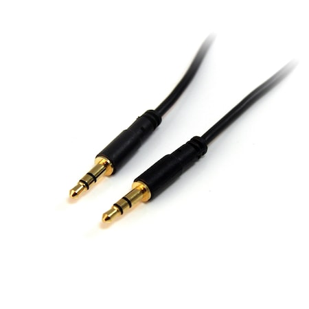 STARTECH.COM 15ft Slim 3.5mm Stereo Audio Cable - M/M MU15MMS